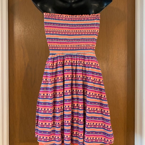 GUESS STRAPLESS SUN DRESS SIZE XS - Picture 2 of 7